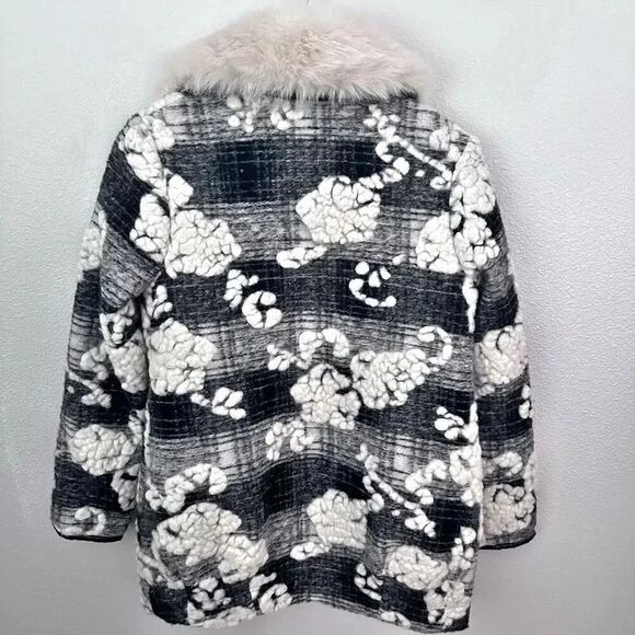 HEI HEI x ANTHROPOLOGIE | Gray Clouds Cloudscape Coat Oversized Jacket | XS - Picture 3 of 9